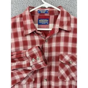 Pendleton Shirt Men’s Large Street‎ L/S Shirt Windowpane Plaid Button Up